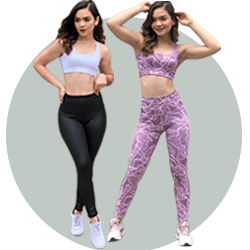 conjuntos leggings para mujer con top, deporte o uso diario material suplex colombiano marca greenfit